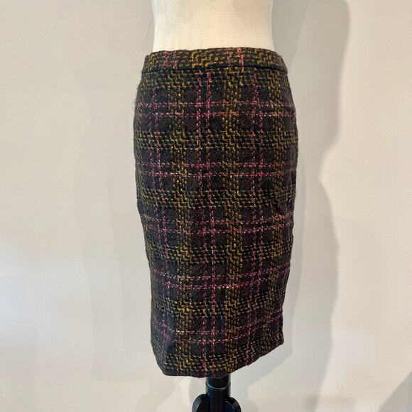 Japan bought Vintage High Waist Tweed Skirt Fits Medium up to 29 inches waist - Picture 6 of 6